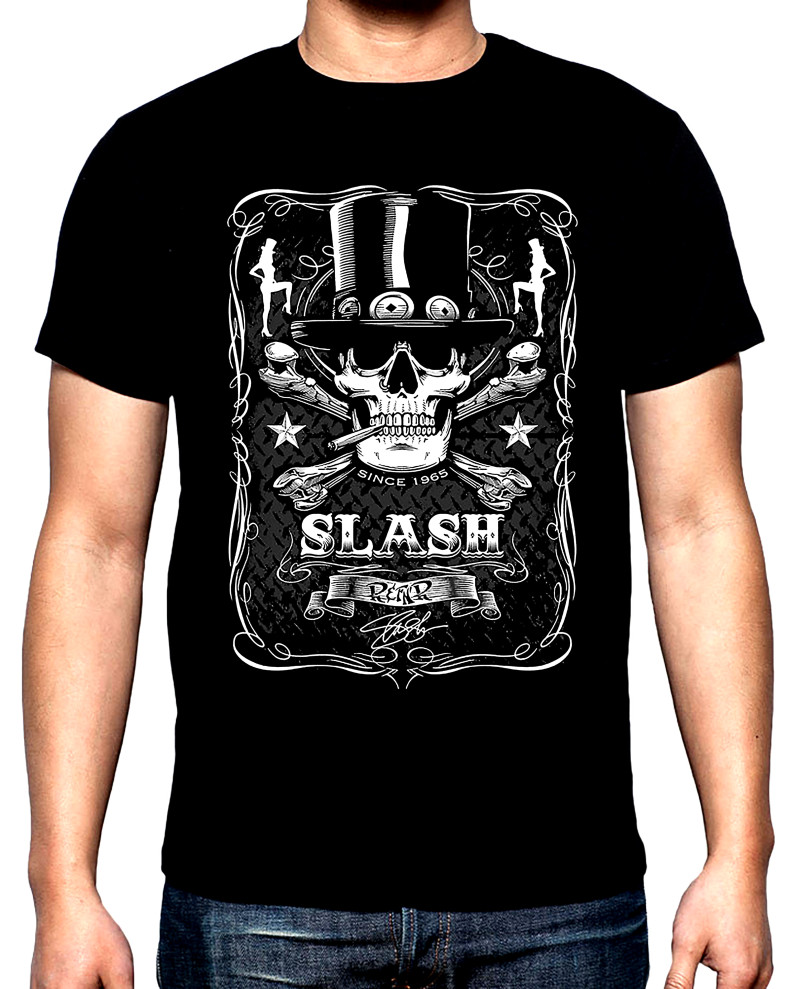 T-SHIRTS Guns and Roses, Slash, men's t-shirt, 100% cotton, S to 5XL